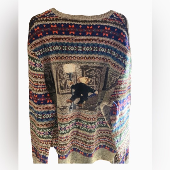 POLO RALPH LAUREN SIGNING IN THE RAIN BEAR KNIT - Picture 3 of 3